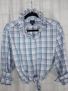 Custom J. Crew Ruffle Collar Shirt – One-of-a-Kind